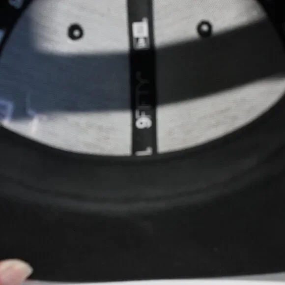 New Era 100% Polyester Black TA/FB Baseball Cap Hat One Size Adjustable Snapback - Picture 6 of 9